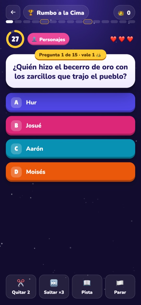 Pregunta del quiz en Bibliados